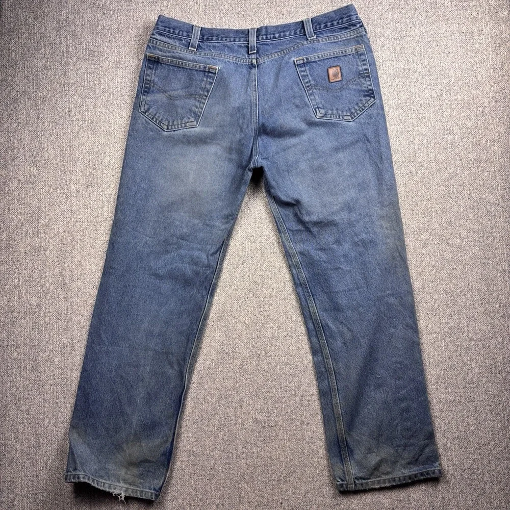 True Religion World Tour Straight Leg Jeans Mens 38 Blue Flap Pocket